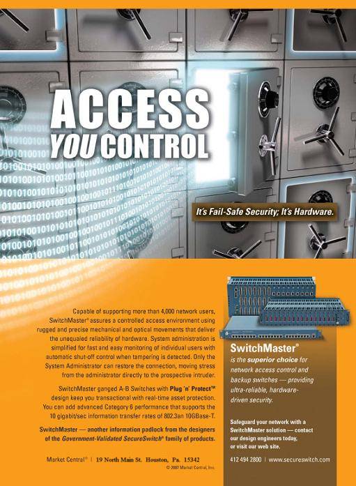 SwitchMaster Ad access you can control